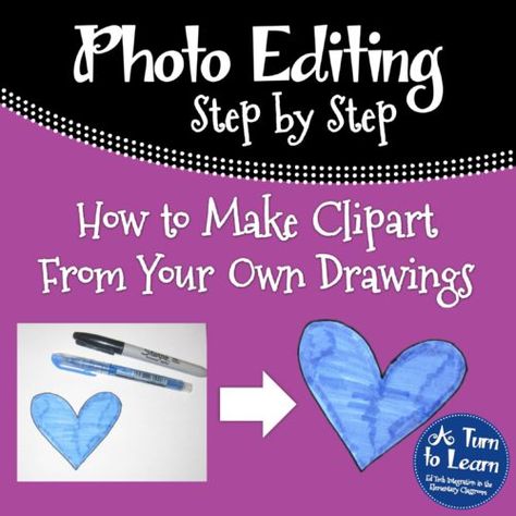 How to Make Clipart From Your Own Drawings... step by step guide Arts And Crafts For Teens, Computer Help, Computer Shortcuts, Beginner Photo Editing, Photoshop For Photographers, Art And Craft Videos, Photo Editing Photoshop, Computer Skills, Hacking Computer