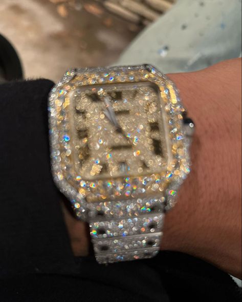 Iced Out Cartier, Iced Out Chains, Iced Out, Iced Out Watch, Dope Jewelry Accessories, Luxury Lifestyle Fashion, Expensive Jewelry Luxury, Fancy Jewellery Designs, Gems Bracelet