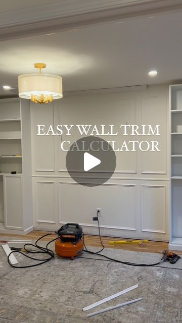 Claudia & Jimmy | creating a casa | DIY on Instagram: "For all the wall trim lovers!! You can do this too..I promise   #houserenovation #wallmoulding #moulding #homeoffice #diyhome" Panel Trim Wall, Picture Frame Wall Molding Ideas, How To Install Molding On Walls, Elegant Wall Moulding, Diy Wall Trim Ideas, Picture Frame Moulding Accent Wall, Living Room With Molding On Walls, Modern Picture Molding, Diy Picture Molding