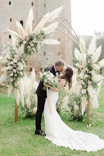 Spectacular Pampas Grass Wedding Decor ★ pampas grass wedding pampas grass wedding ceremony arch Pampas Grass Wedding Decor, Grass Wedding Decor, Anna Roussos, Dream Location, Pampas Grass Wedding, Wedding Ceremony Arch, Wedding Arbour, Grass Wedding, Ceremony Arch