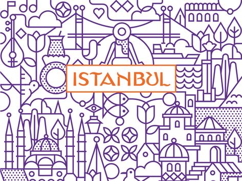 Turkish Design, Turkey Design, Graphic Elements, Geometric Lines, Istanbul Turkey, Menu Design, Corporate Identity, Graphic Design Illustration, Global Community