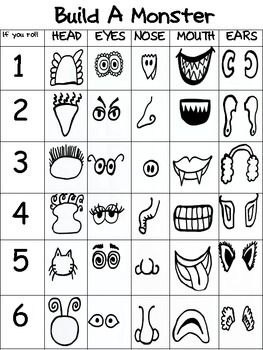 Weekly Freebie - Build a Monster Math Center Drawing Games For Kids, Organizational Tips, Draw And Paint, Math Instruction, Drawing Games, Up Book, Dice Games, Parenting Blog, Math Center