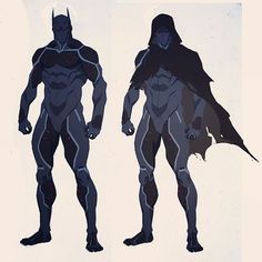 Cleaning up my desktop I found this unused sketch of Heretic from Batman: Bad Blood. I was going for the look of a Bat suit with the top layer peeled off to make it look like a human body without skin, exposing muscles and tendons. I still like the concept but the design was getting a little busy so we went in another direction entirely. #heretic #conceptart #characterdesign #batman #batmanbadblood #dccomics #wbanimation Batman Oc Suit, Tron Concept Art, Batman Bad Blood, Batman Oc, Phil Bourassa, Ninja Character, Batman Suit, Bat Costume, Tron Legacy