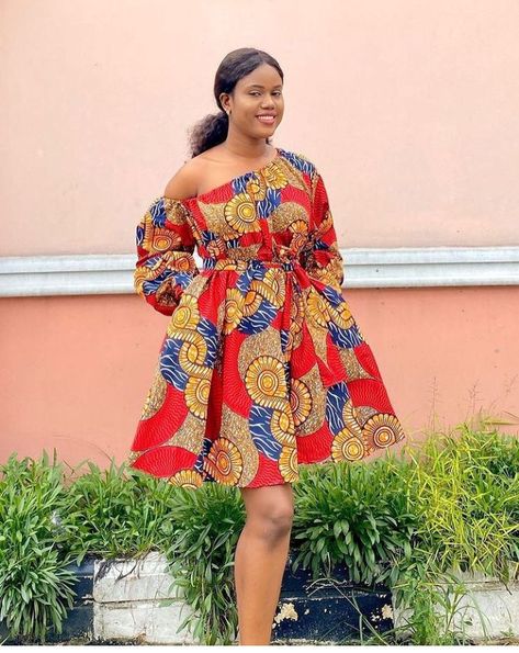 Ankara Short Gown Designs, The Most Recent Ankara Styles for Women Ankara Short Gown Styles For Teens, Recent Ankara Styles, Akara Classic Short Gown, Ankara Short Gown Styles 3yards, Short Gown Designs, Short Flare Gown Styles, Ankara Shift Dress Styles, Simple Ankara Gowns, Flare Gown Styles