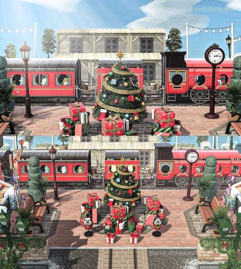 Acnh Nutcracker, Acnh Christmas Ideas, Animal Crossing Christmas Ideas, Acnh Christmas Path Codes, Acnh Holiday, Christmas Acnh, Winter Acnh, Animal Crossing Christmas, Animal Crossing Inspiration