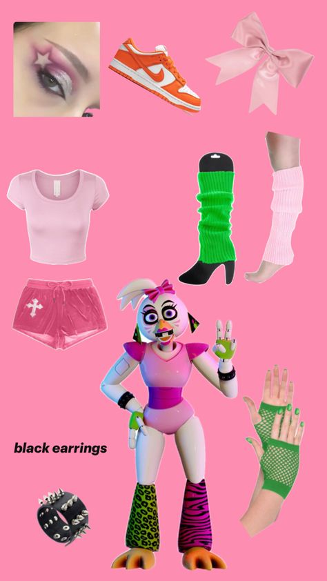 Simple cosplay to recreate Glamrock Chica Cosplay, Chica Costume, Chica Cosplay, Simple Cosplay, Fnaf Cosplays, Fnaf Costume, Glamrock Chica, Fnaf Cosplay, Easy Cosplay