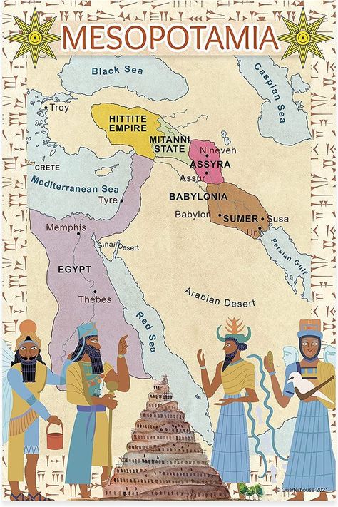 Mesopotamia Projects, Ancient Civilizations Projects, Egypt Map, Indian History Facts, Social Studies Classroom, Ancient Mesopotamia, Learning Materials, History Timeline, Ancient Maps