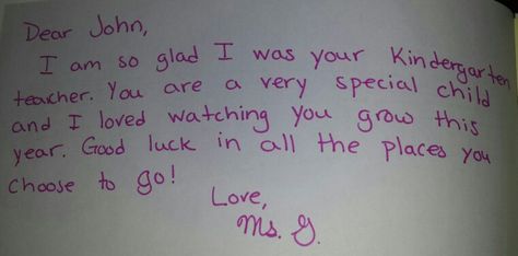 End of year note to students in Oh, the Places You'll Go! End Of Year Notes To Students, What To Write In Oh The Places You'll Go, Student Teacher Goodbye Letter, Saying Goodbye To Students Quotes, Saying Goodbye To Students, Oh The Places You'll Go Book Signing Note From Teacher, Oh The Places Youll Go Graduation Book, Letter K Crafts, Preschool Portfolio