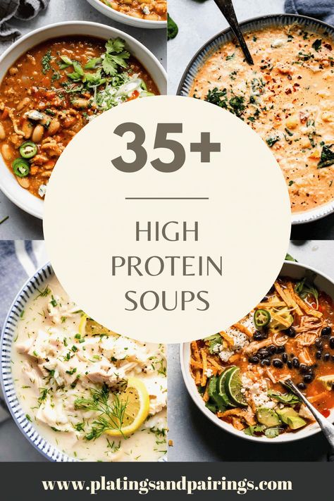 High Protein Soups, High Protein Soup Recipes, High Protein Soup, Protein Soup Recipes, Protein Soup, Low Fat Soups, Protein Soups, Cozy Weather, Low Calorie Soup