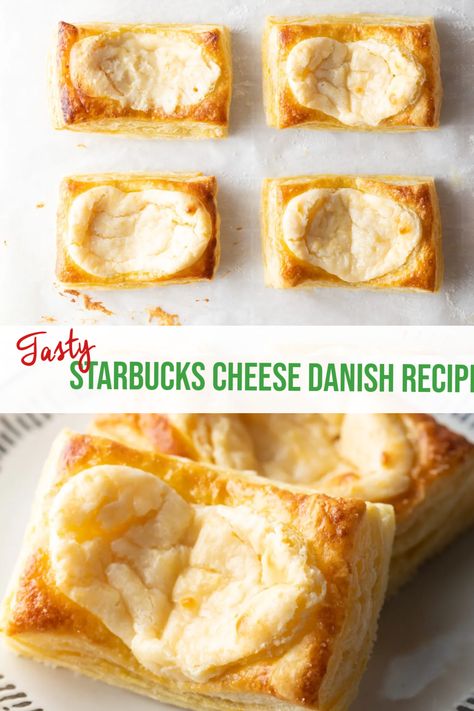 Easy Cheese Danish Crescent Rolls, Starbucks Turkey Sage Danish, Starbucks Cream Cheese Danish Recipe, Crescent Roll Danish Cream Cheeses, Copycat Starbucks Cheese Danish, Cream Cheese Danish Puff Pastry, Cheese Danish With Crescent Rolls, Cheese Danish With Puff Pastry, Starbucks Cheese Danish Recipe