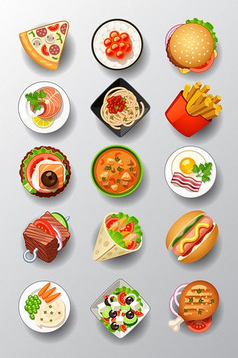 Delicious food set illustration elements#pikbest#graphic-elements Foods Printable, Food Illustration Design, Illustration Elements, Sushi Platter, Food Doodles, Png Images Free, Food Artwork, Food Clipart, Food Illustration Art