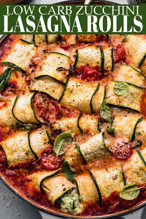 Vegetarian Zucchini Lasagna, Lasagna Zucchini, Low Carb Zucchini Lasagna, Zucchini Lasagna Rolls, Breakfast Tart, Lasagna Recipes, Traditional Lasagna, Lasagna Rollups, Vegetarian Lasagna