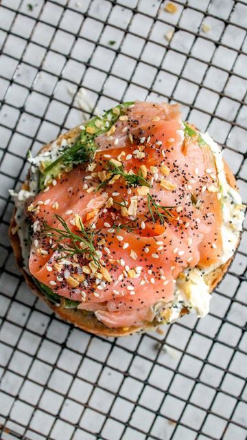 Avocado Smoked Salmon, Everything But The Bagel Seasoning, Smoked Salmon Bagel, Salmon Bagel, Everything But The Bagel, Lemon Salmon, Bagel Seasoning, Bagel Sandwich, Lemon Salt