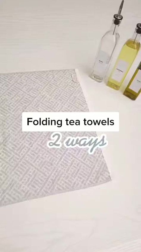 Fold Tea Towels, Effective Spaces, Paper Bedroom, Organic Bedding, Homemade Recipe, Home Economics, Food Yummy, Viral Video, Packing Tips