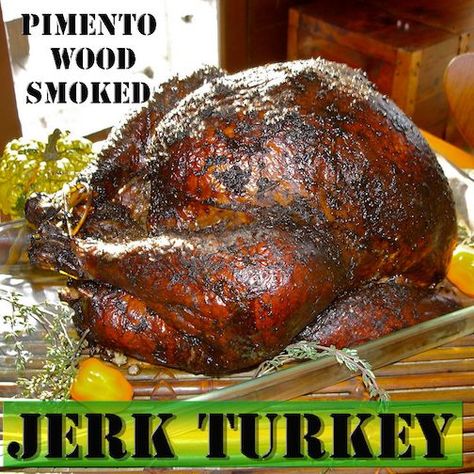 Thanksgiving at my house !!!!!!!!!! This is different - Jamaican Jerk Turkey recipe! Jerk Turkey, Jerk Recipe, Cook A Turkey, Carribean Food, Jamaican Cuisine, Jamaican Dishes, Jamaican Food, Caribbean Cuisine, Jamaican Jerk