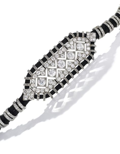 The Timeless Appeal of Art Deco Jewels | Jewelry | Sotheby’s Bracelet Cartier, Diamond Bangles, Design Movements, Diamond Bangles Bracelet, Gold Bracelets, Cord Bracelet, Crystal Brooch, Deco Jewelry, Fabulous Jewelry