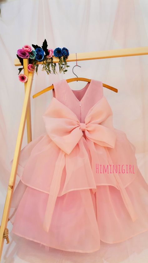 Organza Dress Organza Frock For Baby Girl, Organza Baby Frock, Organza Kids Frocks Design, Organza Baby Frocks Designs, Organza Dress For Kids, Organza Frocks For Kids, Shadi Pic, Kids Wedding Dress, Organza Frocks