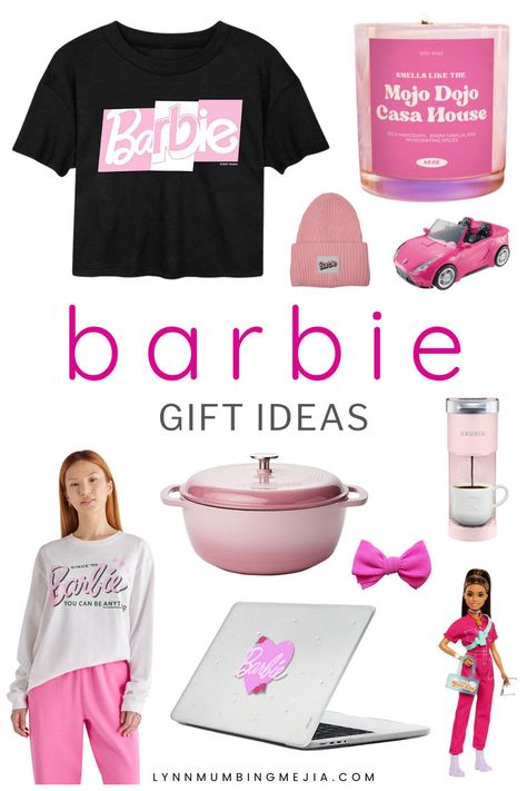 50+ Gifts for Barbie Lovers - The ULTIMATE Pink Wish List! | Lynn Mumbing Mejia Barbie Gift Ideas, The Barbie Movie, Meaningful Gifts For Her, Barbie Gifts, Thoughtful Gifts For Her, Lining Up, Romantic Gifts For Her, Barbie Movie, Gifts For Fiance