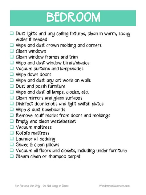 Checklists and planning sheets to help you develop your own daily, weekly, monthly and seasonal cleaning schedule. Detailed spring cleaning checklists included for your whole home - inside and out! 26 pages total including: Blank schedule for daily/weekly/monthly/seasonal checklists Pre-filled daily/weekly/monthly cleaning lists Weekly cleaning schedule planner Cleaning to do list Detailed deep cleaning lists for: general, kitchen, bathrooms, bedrooms, living/family rooms, office, laundry room, Clean Your Room Aesthetic, Bedroom Cleaning Checklist, Clean Room Checklist, Cleaning Hacks Bedroom, Room Cleaning Tips, Seasonal Cleaning, Room Checklist, Cleaning Planner, Clean Your Room