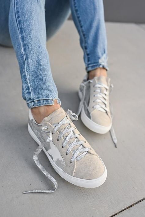 Uploaded by Lisa Beehler Neutral Sneakers, Casual Tennis Shoes, High End Boutique, Black Wedge Sneakers, Sneak Attack, Closet Candy Boutique, Candy Boutique, Boutique Trends, Fashion Star