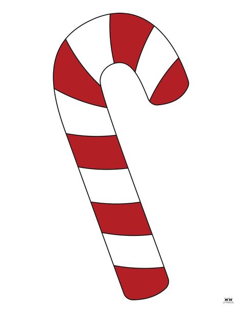 Choose from a wide variety of candy cane coloring pages and templates for hours of Christmas coloring and fun. 100% FREE! Print from home! Printable Candy Cane, Candy Cane Template, Candy Cane Image, Christmas Ornament Coloring Page, Candy Cane Coloring Page, Gift Tags Diy, Christmas School, Free Print, Preschool Christmas