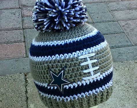 Crochet football pattern