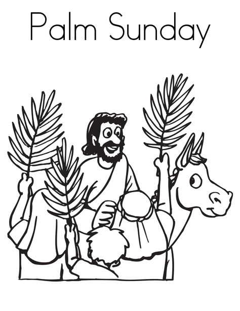 Palm Sunday Coloring Pages Sunday Coloring Pages, Jesus Coloring Pages, Sunday School Coloring Pages, Palm Branch, School Coloring Pages, Easter Coloring Pages, Easter Colouring, Palm Sunday, Bible Coloring