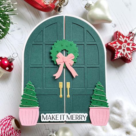 (Ad: Design Team) I’m back on the @sevenhillscrafts blog today with two projects to welcome the festive season. ☃️ They both feature the wonderfully versatile Door Decor die set from @concordand9th and Elegant Christmas 2 sentiments from @waffleflowercrafts 💗 Links in bio for: 💗 Detailed blog post 🇬🇧 Shopping with @sevenhillscrafts #handmadebynatty #handmadecards #cardmaking #cardmakersofinstagram #papercrafting #papercraftersofinstagram #papercrafter #cardmaker #cardmakingideas #diycard... Handmade Cards Diy, Christmas Card Inspiration, Concord And 9th, Elegant Christmas, Card Inspiration, Card Maker, Cool Cards, Ad Design, Door Decor