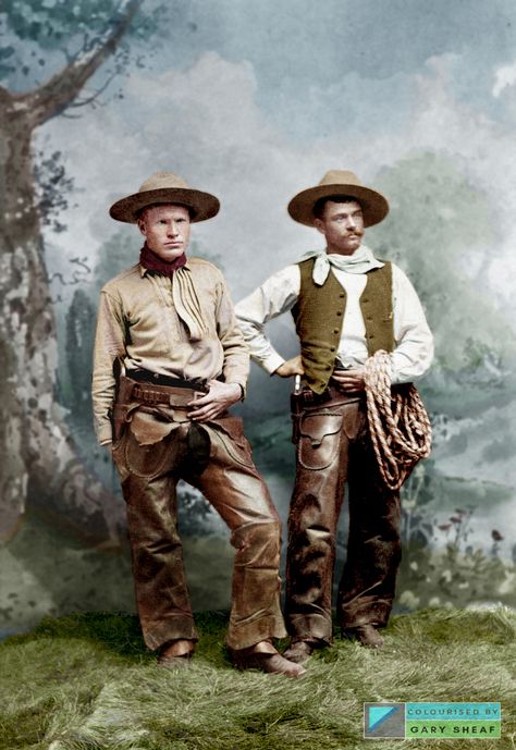 Cowboy Portrait Photography, 19th Century Cowboy, 1800s Costume, Old Time Cowboy, Cowboy Outfit Historical, 1800s Cowboys, 1800s Western, Cowboy Outfit Men, Mans Hand