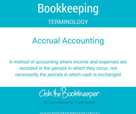 Accrual Accounting #ATB #Bookkeeping #AsktheBookkeeper Principles Of Accounting, Accrual Accounting, Bank Reconciliation, Accounting Major, Accounting Tips, Bookkeeping Tips, Business Student, Chart Of Accounts, Accounting Principles