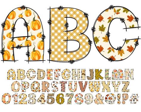 Canva frames alphabet font Fall Letters, Fall Fonts, Calligraphy Quotes Doodles, Alphabet Frames, Fall Clip Art, Autumn Clipart, Uppercase Alphabet, Doodle Alphabet, Doodle Letters