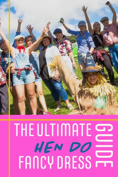 Need some fancy dress inspiration for your hen do? Look no further - here's our fancy dress guide to the best outfits, perfect for the bride tribe to don on the hen weekend! Country Games, Hen Party Fancy Dress, Fancy Dress Ideas, Hen Weekend, Swim Meet, The Best Outfits, West Country, Dress Guide, Hen Do