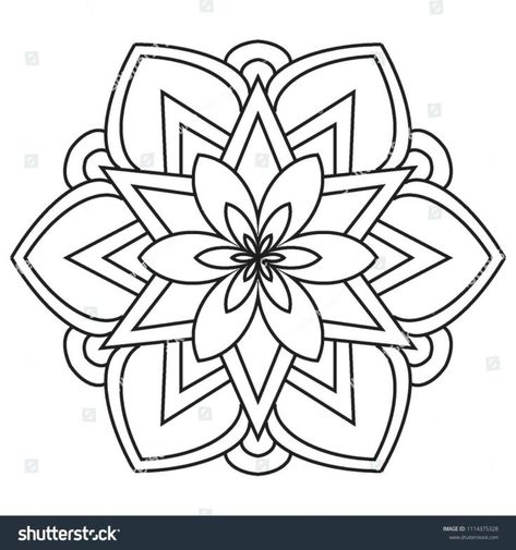 Coloring Pages For Seniors, Simple Mandala Coloring Pages, Illustration Basic, Simple Mandalas, Free Printable Monogram, Mandalas Coloring Pages, Coloring Pages Simple, Coloring Pages Mandala, Zoo Coloring Pages