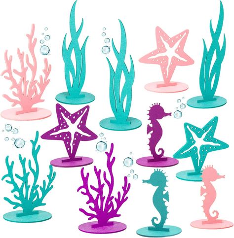 Under The Sea Decorations, Mermaid Birthday Decorations, Mermaid Birthday Party Decorations, Anniversaire Diy, Sea Baby Shower, Mermaid Party Decorations, Stella Marina, Mermaid Diy, Mermaid Theme Party