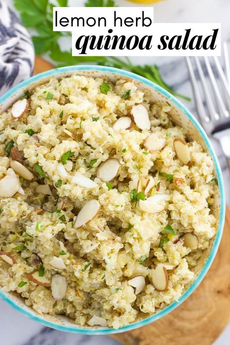 Flavored Quinoa, Quinoa Recipes Side Dish, Parmesan Quinoa, Quinoa Side Dish, Lemon Quinoa, Quinoa Recipes Easy, Quinoa Recipes Healthy, Quinoa Recipe, Chicken Quinoa