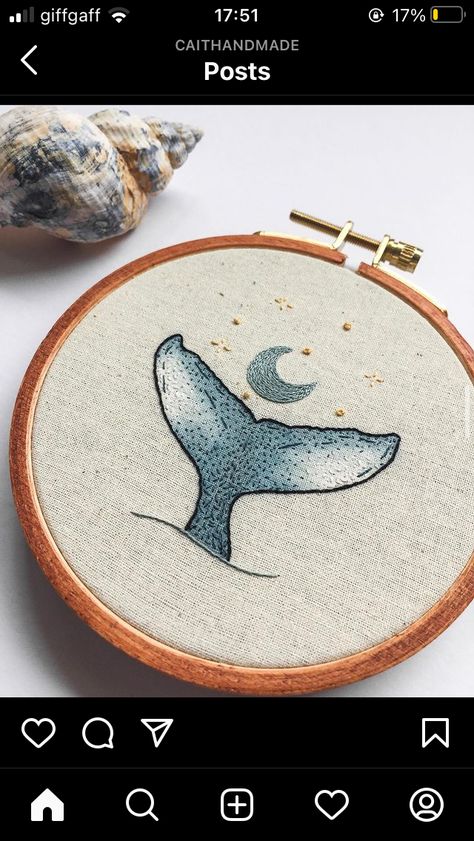 Whale Embroidery, Embroidery Ideas, Coin Purse, Embroidery, Wallet, Pattern, Quick Saves