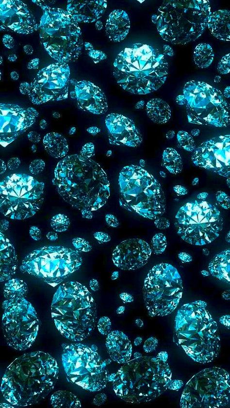 Pearl Wallpaper, Power Wallpaper, Crystal Drawing, Diamond Wallpaper, Green Inspiration, Bling Wallpaper, Blue Diamonds, Phone Wallpaper Design, Shades Of Turquoise