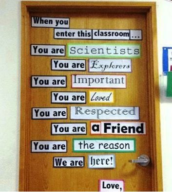 Using this for my door, seems like a nice daily pick me up Angela Johnson, Corner Door, Creative Classroom, Classroom Door, Classroom Setup, Classroom Design, Classroom Fun, Classroom Inspiration, Beginning Of School