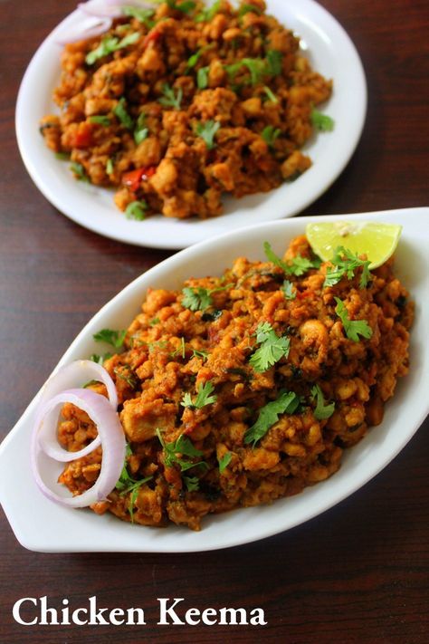 chicken keema recipe #keema #chicken #chickenrecipes #chickendinner #chickenkeema Chicken Kheema Recipe, Hyderabadi Recipes, Chicken Keema Recipe, Kebab Recipes Beef, Keema Curry, Chicken Indian, Indian Chicken Dishes, Keema Recipe, Chettinad Chicken