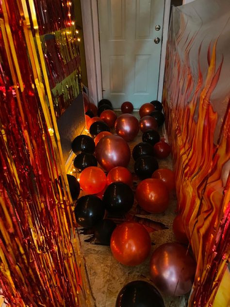 Floor Is Lava Birthday Party Food, Four Is Lava Party, The Floor Is Lava Trunk Or Treat, Volcano Birthday Party Decorations, Floor Is Lava Trunk Or Treat, Volcano Party Ideas, The Floor Is Lava Birthday Party, Floor Is Lava Birthday Party, Lava Party