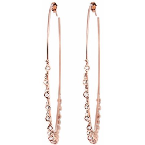 Jacquie Aiche Diamond Shaker Hoop Earrings - Rose Gold (€4.790) ❤ liked on Polyvore featuring jewelry, earrings, hoops, rose, rose gold diamond earrings, hoop earrings, rose gold jewelry, earring jewelry and 14 karat gold earrings Rose Earring, Cl Fashion, Rose Gold Hoop Earrings, Rose Diamond, Diamond Earrings Studs Round, Jacquie Aiche, Earrings Hoops, Earrings Rose Gold, Earrings Diamond