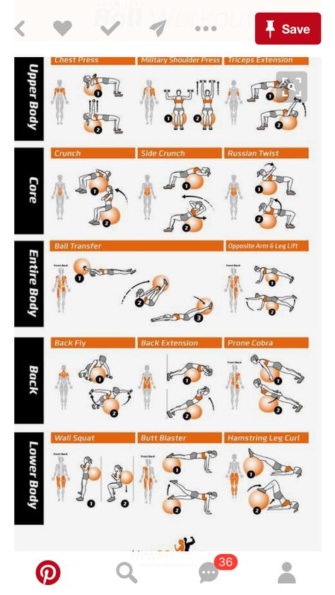 Yoga Ball Exercises, Stability Ball Exercises, Medicine Ball Workout, Ball Workout, Gym Ball, Exercise Machine, Workout Posters, Lose 10 Lbs, Stability Ball