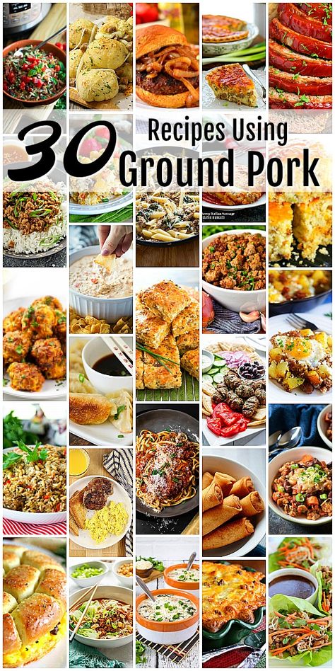 Recipes With Ground Pork Easy, Recipes Using Ground Pork, Recipes With Ground Pork, Pork Sausage Recipes Dinner, Recipe Using Ground Pork, Ground Pork Recipes Easy, Ground Pork Sausage Recipes, Dips And Appetizers, Pork Mince Recipes