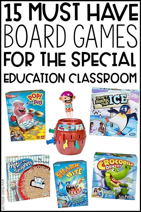 Games For The Classroom, Special Ed Classroom, Ed Classroom, Resource Room Teacher, Life Skills Curriculum, Educational Board Games, Sped Classroom, Education Poster Design, Self Contained Classroom