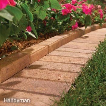 Brick Walkway, Brick Garden, Backyard Diy, Landscape Edging, Lawn Edging, Diy Outdoor Decor, Have Inspiration, Garden Edging, Garden Borders