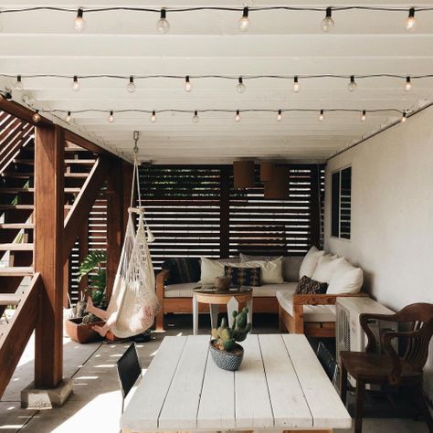 simply-divine-creation: Bri Heiligenthal Patio Under Decks, Under Deck, Casa Exterior, Patio Interior, Outside Living, Design Exterior, House Doctor, Outdoor Rooms, Handmade Home Decor