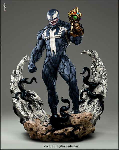 ArtStation - Infinity VENOM., Parag Lavande Venom Toys, Venom Figure, Marvel Statues, The Infinity Gauntlet, Venom Art, Infinity Gauntlet, Character Statue, Punisher Marvel, Marvel Figure