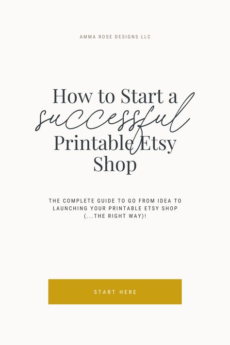 Effortlessly determine your Etsy business idea, your Etsy target market, and how to successfully launch a printable Etsy shop in this complete guide. Inside, you'll find videos, templates, and valuable information about how to go from idea to launch in no time! #etsyseller #howtoetsy #printableetsyshop #printableshop #startsnetsyshop #launchanetsyshop #etsybusiness How To Start A Printable Etsy Shop, Etsy Printables Business, Setting Up An Etsy Shop, What To Sell Online, Starting Etsy Shop, Mompreneur Quotes, Sales Coaching, Marketing Planner, What To Sell