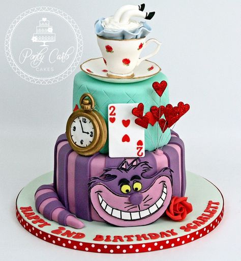 Ponty Carlo Cakes Alice In Wonderland Birthday Cake, Mad Hatter Cake, Dance Cakes, Savory Cakes, Wonderland Cake, Alice In Wonderland Cakes, Alice Tea Party, Alice In Wonderland Birthday, Wonderland Theme