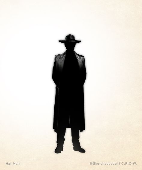 Hat Man Shadow, Quiet Coyote, The Hat Man, Character Shadow, Cowboy Cartoon, Shadow Person, Shadow Man, Man Silhouette, Mysterious Man